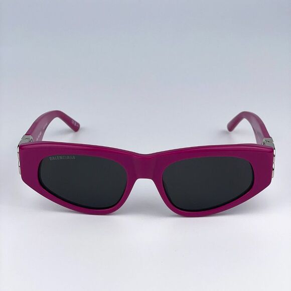 Balenciaga BB0095S 017 Sunglasses Fuchsia Pink Silver Grey Cat Eye Unisex main image 9